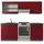 Vicco Küchenzeile R-Line 200 cm Rot/Anthrazit