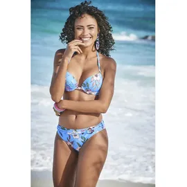 s.Oliver Push-Up-Bikini-Top Damen Blau 36 Cup A