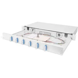 Digitus LWL Spleißbox 6x SC-D OS2 1HE Rack-Einbau