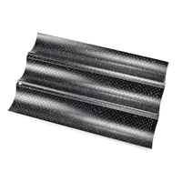 Michelino Backblech für 3 Baguettes in Schwarz-Grau - 3 Fächer,