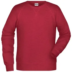 Sweatshirt "8022" - 5XL - carmine-red-melange