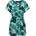 Jumpsuit Salwin Gr XXL 44 Normalgrößen blau aquablau Material 100 Viskose gerade ca Mitte Oberschenkel V-Ausschnitt weit abgesteppte Kante Overalls Jumpsuit