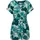 Ragwear Jumpsuit "Salwin", Damen, Gr. XXL (44), Normalgrößen, blau (aquablau), Material: 100% Viskose, gerade ca. Mitte Oberschenkel, V-Ausschnitt, weit abgesteppte Kante, Overalls Jumpsuit, Kurzer Overall mit Taillen-Bindeband