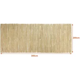 casa.pro Sichtschutzmatte 200 x 300 cm Natur Bambus