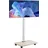 Vevor rollbarer TV-Ständer TV-Wagen für 812,8-1778 mm TVs bis zu 45 kg, 25° Links-Rechts-Drehung & höhenverstellbare TV-Halterung mit Regal für Ecke Schlafzimmer Wohnzimmer (max. 600 x 400 mm)