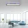 Selltec LED Panel Deckenleuchte, flach,dimmbar, schwarz mit RGB Laufbandumrandung