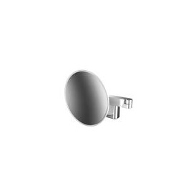 Emco LED Rasier- und Kosmetikspiegel, Wandmodell, Doppelgelenkarm, Vergrößerung 3- fach rund, light System