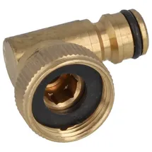 tecuro Winkel-Hahnanschlussstück 3/4 Zoll gold