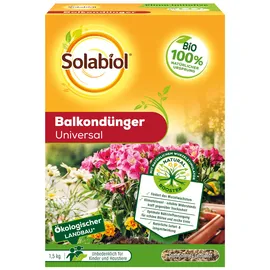 Solabiol Universal, Blumendünger mit Wurzelstimulator und natürlicher Sofort- und Langzeitwirkung, 1,5 kg