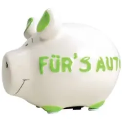 KCG Spardose Schwein klein weiss 100480/10026881 Für's Auto