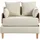 [en.casa] Schlafsessel Seinlus Polyester 81 x 88 x 68 cm Beige mit Kissen
