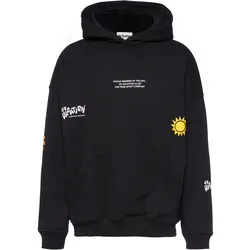 ON VACATION Patch Hoodie in black, Größe L - schwarz