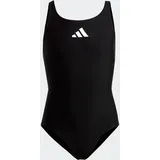 adidas Solid Small Logo Badeanzug Black / White 164    