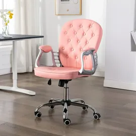 vidaXL Bürodrehstuhl Kunstleder Rosa