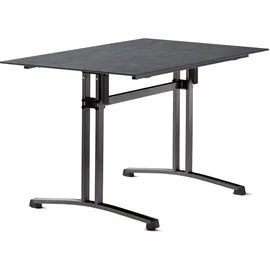 Sieger Klapptisch 120x80cm Stahl/Polytec Dunkelgrau