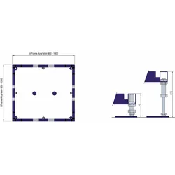 Villeroy & Boch ViFrame für kleinere Duschwannen aus Keramik oder Acryl bis 100 x 100 cm
