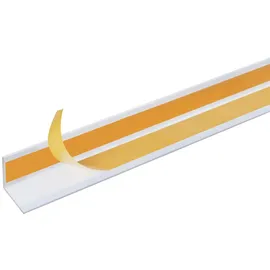 GAH Alberts Winkelprofil selbstklebend Aluminium 1000 x 30 x 30 mm weiß
