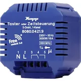 Kopp 808004219 Funk-Empfänger: 5-Draht/1-Kanal, Funktion wählbar: Taster oder Zeitsteuerung, potentialfr. Kontakt, max. 3.600 W