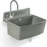 Gospo Gartenwaschbecken, 55x42x22.5cm Haushaltsbecken Aus Hochqualitativem Polystyrol, Ausgussbecken