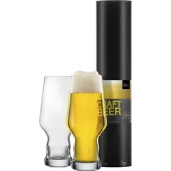 Bierglas EISCH GERMANY "CRAFT BEER EXPERTS", transparent, H:17,6cm Ø:7,8cm, Kristallglas, Trinkgefäße, 2-teilig, 450 ml