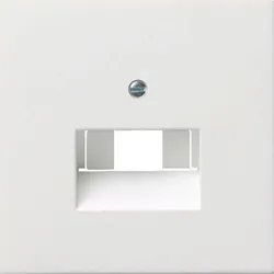 Gira Zentralplatte UAE/IAE 3-fach reinweiß glänzend Fläche 0270112 Schraubbef