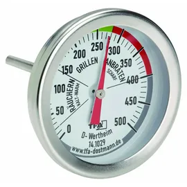 TFA Dostmann BBQ Grill Smoker Grillthermometer Edelstahl