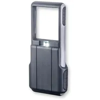 CARSON MiniBrite 3x Taschenlupe mit Schutzhülle und LED (PO-25), Grau
