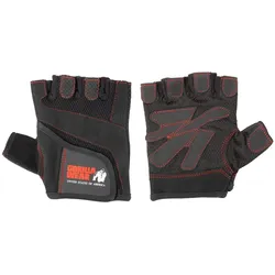 Fitness-Handschuhe für Damen - Schwarz/rot genäht M