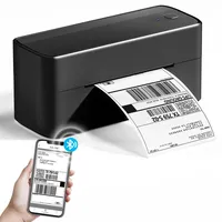 Phomemo Bluetooth DHL Etikettendrucker, Label Printer 4x6 Versandetiketten Drucker, Labeldrucker Thermodrucker für Barcode, Amazon, Etsy, Shopify, DHL, DPD, GLS, FedEx, Ohne Tinte, 241BT Schwarz