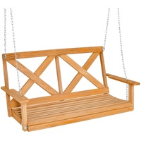 2-Sitzer Hollywoodschaukel Holz Gartenschaukel Hängebank Hängeschaukel