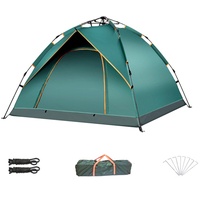 Strandmuschel Pop-Up, Outdoor-Camping-Strandzelt mit 2 Türen, wasserdicht und UPF50+ Sonnenschutz für Ausflüge, Angeln, Gartenzelt, dunkelgrün, einfacher Aufbau ( Size : 200x150x110cm/6.6x4.9x3.6ft )