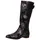 SIMEN Klassische Stiefel Damen Schwarz 41