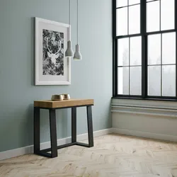 Itamoby Ausziehbare Konsole 90x40/288 cm Gestell Asia Eiche Natur Anthrazit