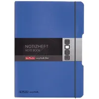 Herlitz Notizheft, A4, Lineatur 27 & Lineatur 28, Kunststoff-Cover,