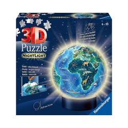 Ravensburger 3D-Puzzle 2in1 Nachtlicht & puzzleball® Ø13 cm, 72 Teile,, Puzzleteile