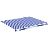 deluke Markisenbespannung 450 x 350 cm blau/weiß