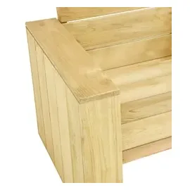 vidaXL Gartenstuhl 89 x 76 x 76 cm imprägniert kiefernholz