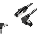 BKL Electronic 144020 RJ45 Patchkabel CAT 8.1 S/FTP 3m Schwarz Halogenfrei 1St.