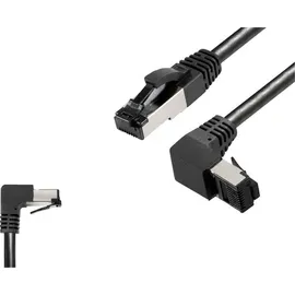 BKL Electronic 144020 RJ45 Patchkabel CAT 8.1 S/FTP 3m Schwarz Halogenfrei 1St.