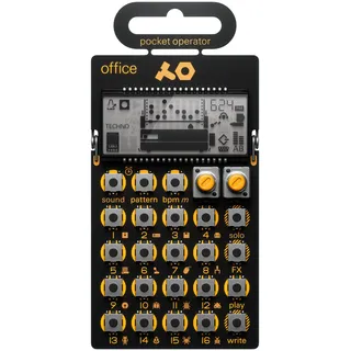 Teenage Engineering PO-24 office Noise Percussion Drumcomputer und Sequencer (Pocket Operator mit 16 Sounds, LCD Display, Lausprecher, 16 punch-in Effekte, Step-Sequencer, Parameter Lock), Schwarz