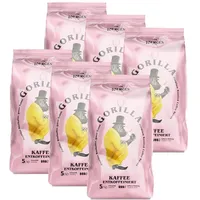 6x Gorilla Kaffee Entkoffeiniert 1kg Bohnen Kaffeebohnen Kaffee