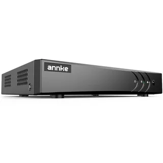 ANNKE 8CH 3K/5MP Lite 5in1 DVR Digital Video Recorder mit Personen- und Fahrzeugerkennung, Verkabelt BNC Eingang, H.265+ TVI/AHD/CVI/Analog, für CCTV Überwachungskamera, Fernzugriff, ohne Festplatte