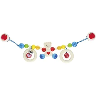 GoKi 65313 - Kinderwagenkette Herzbär mit Clips