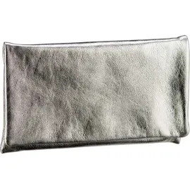 ABRO Leather Mimosa Clutch Bag S White / Whitegold