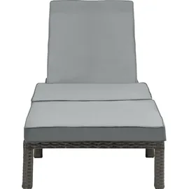 Svita Peach Sonnenliege 196 x 66 x 22 cm Grau