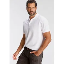 MAN'S WORLD Poloshirt Kurzarm, lockere Passform, unifarben weiß S (44/46)