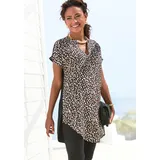 beachtime by lascana Longshirt Braun/Schwarz 48/50