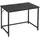 VASAGLE Schreibtisch schwarz rechteckig, 4-Fuß-Gestell schwarz 100,0 x 50,0 cm