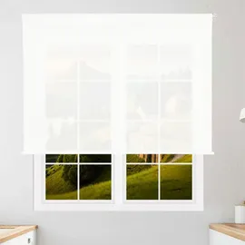 Wellhome Rollo lichtdurchlässig 140 x 175 cm weiß
