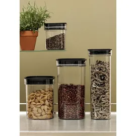 PLAST TEAM Vertriebs GmbH Trockenvorratsdose 1,6 l 1-tlg. transparent/schwarz